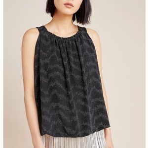 Anthropologie Carly Shimmer Top sleeveless summer